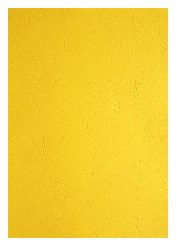 Обложки для переплета картонные, текстура кожа, 230г/м2, А3, желтый